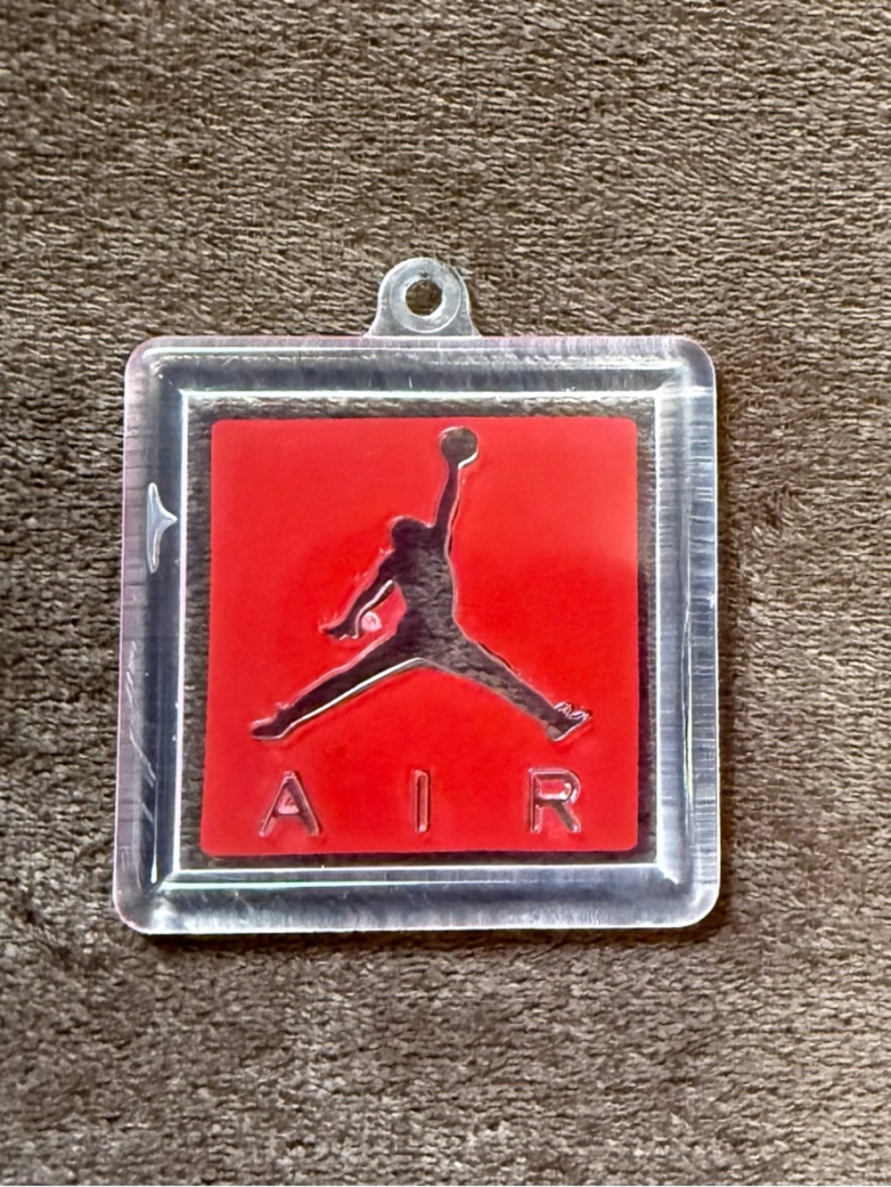 Nike Air Jordan Jumpman Acrylic Shoe Hang Tag Key Charm